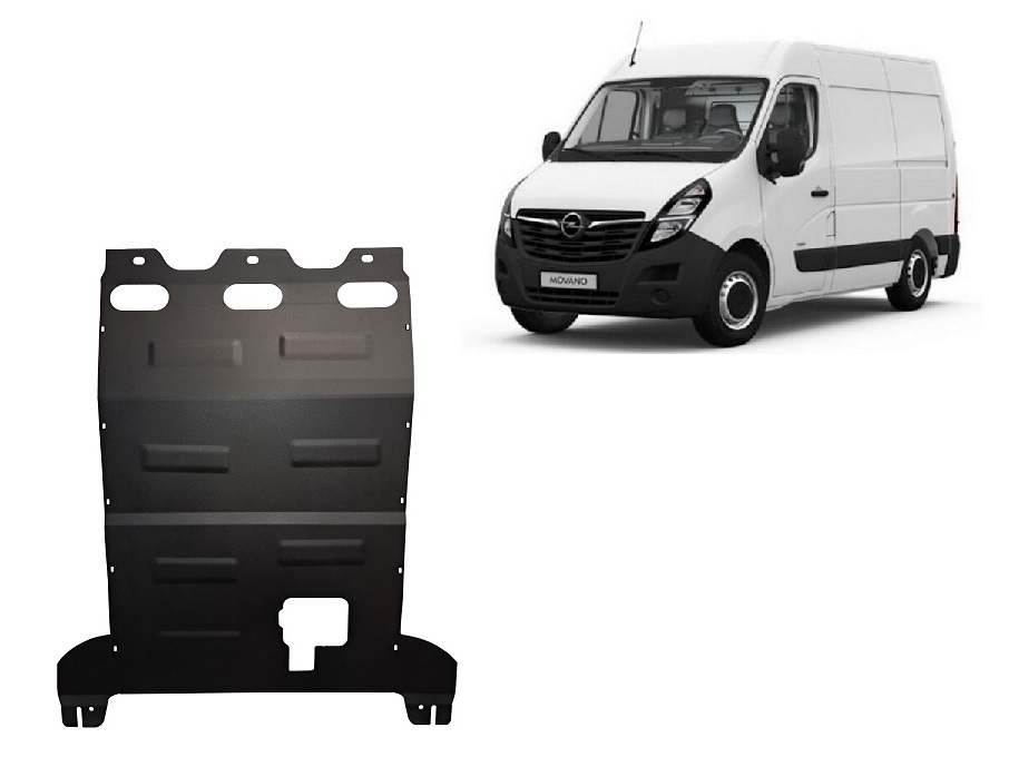 Opel Movano C (2022-2026) Engine, Gearbox, Radiator Skid Plate - 2 mm Steel