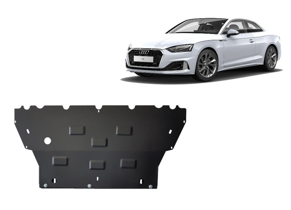 Audi A5 (2017-2026) Engine, Radiator Skid Plate - 2 mm Steel