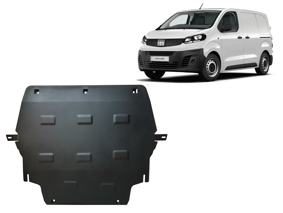 Fiat Scudo (2022-2026) Engine, Gearbox, Radiator Skid Plate - 2 mm Steel