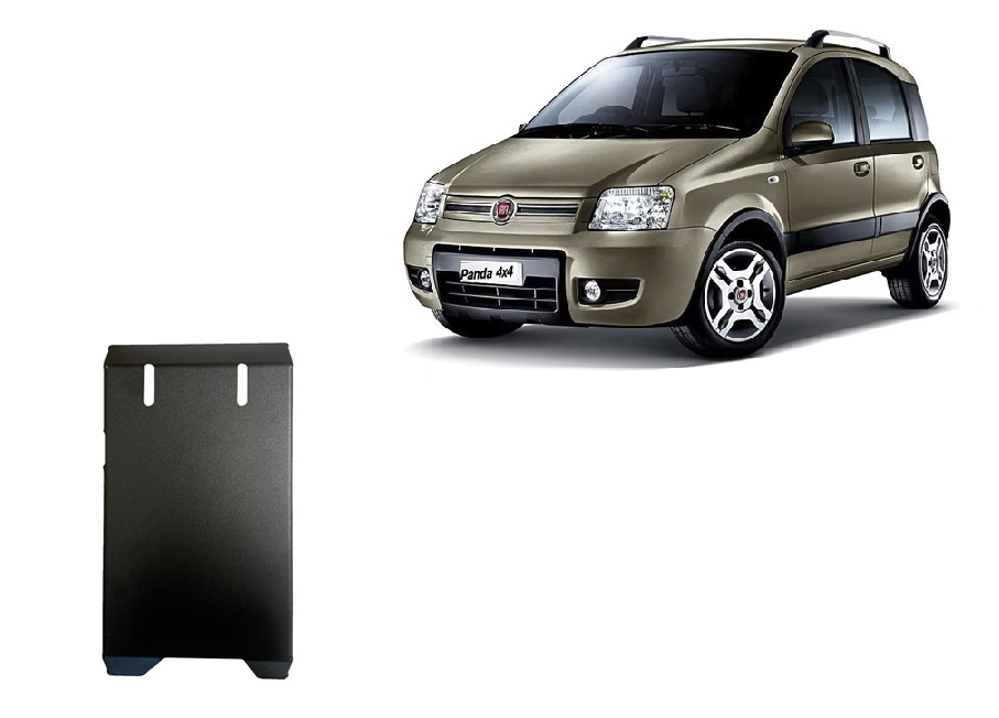 Fiat Panda 4x4 (2003-2012) Rear Differential Skid Plate - 2 mm Steel