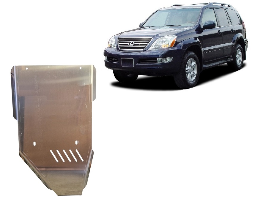 Lexus GX (2002-2009) Gearbox Skid Plate - 4 mm Aluminum