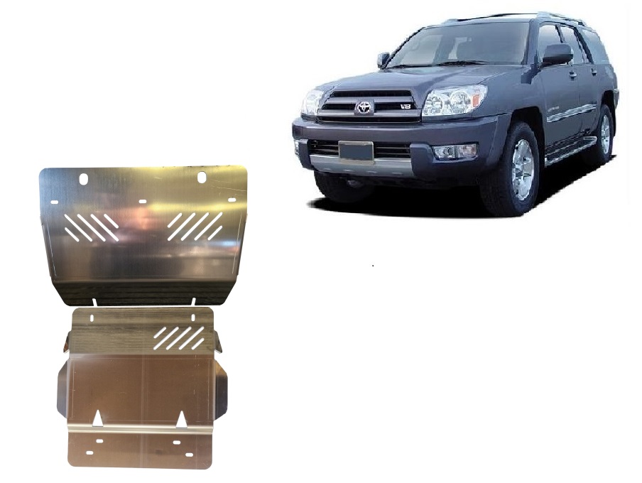 Toyota 4Runner (2002-2009) Engine, Front Bumper, Radiator Skid Plate - 4 mm Aluminum