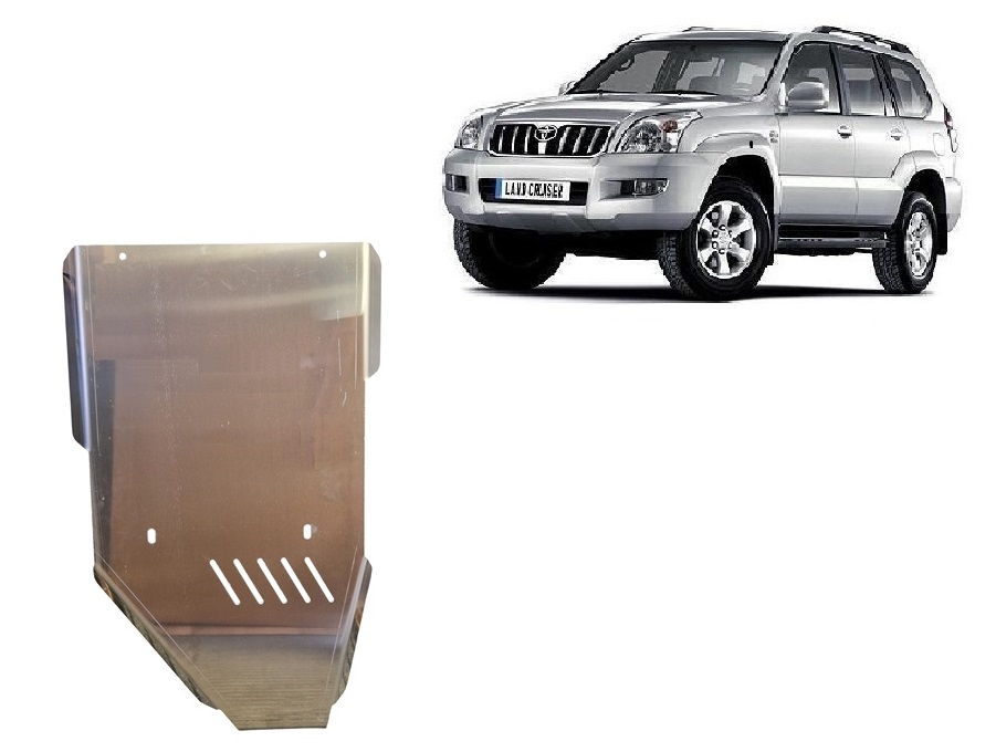 Toyota Land Cruiser J120 (2002-2009) Gearbox Skid Plate - 4 mm Aluminum