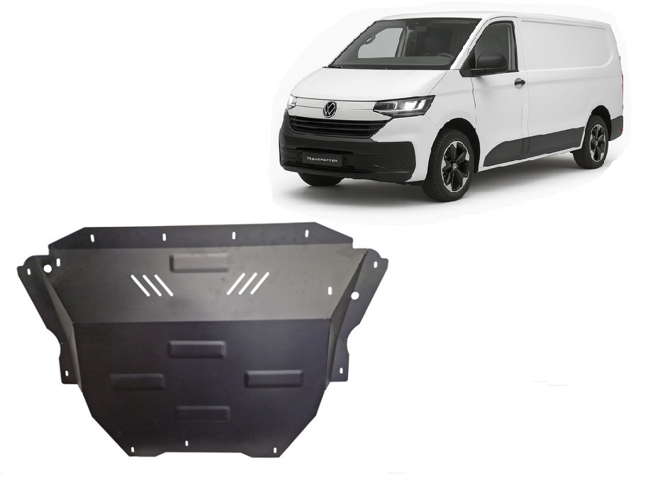 Volkswagen Transporter T7 Van (2023-2026) Engine, Gearbox, Radiator Skid Plate - 2 mm Steel