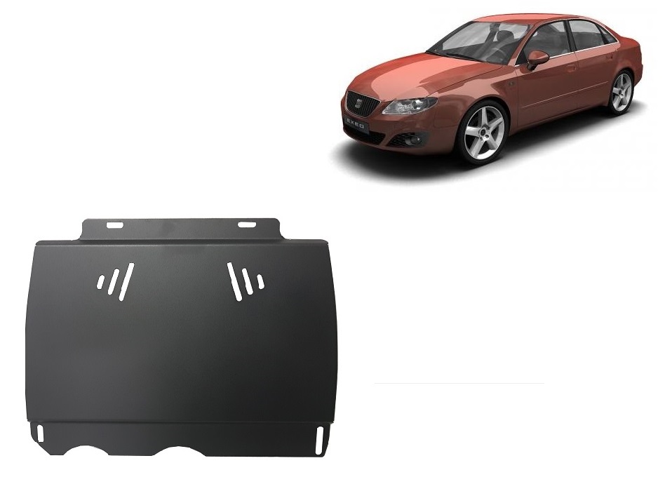 Steel manual gearbox skid plate Seat Exeo (2008-2013) Gearbox Skid Plate - 2 mm Steel