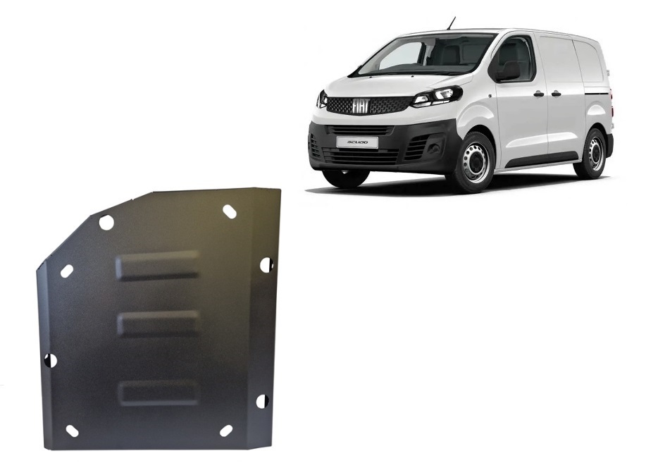 Steel AdBlue tank plate Fiat Scudo (2022-2026) Fuel Tank Adblue Skid Plate - 2 mm Steel