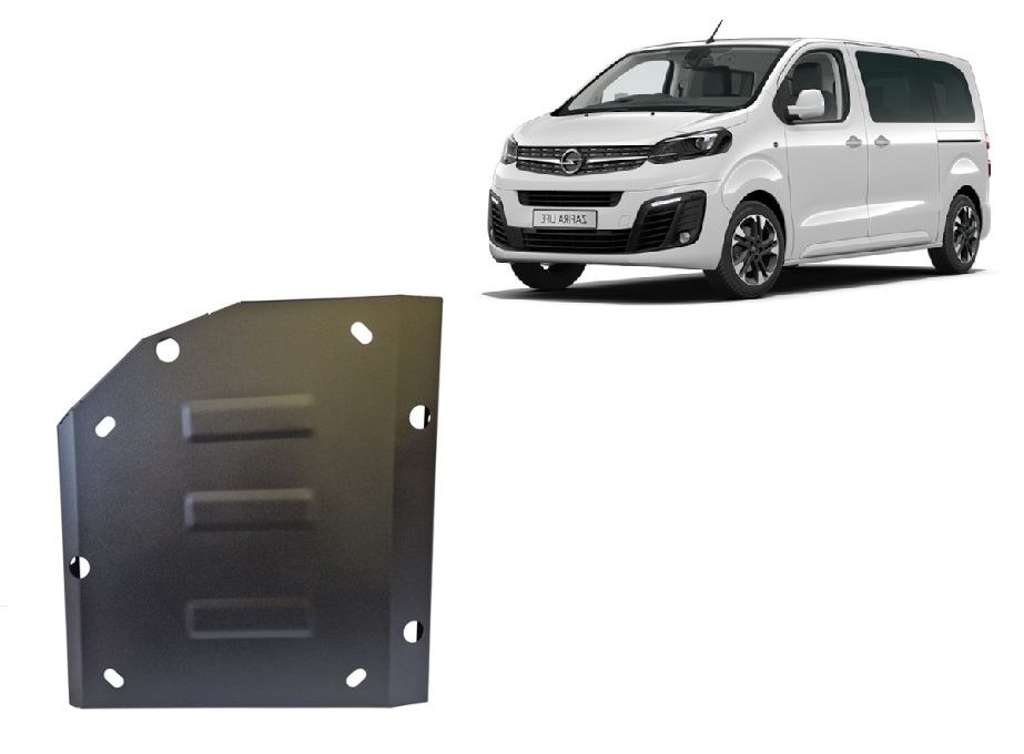 Steel AdBlue tank plate Opel Zafira Life (2020-2026) Fuel Tank Adblue Skid Plate - 2 mm Steel