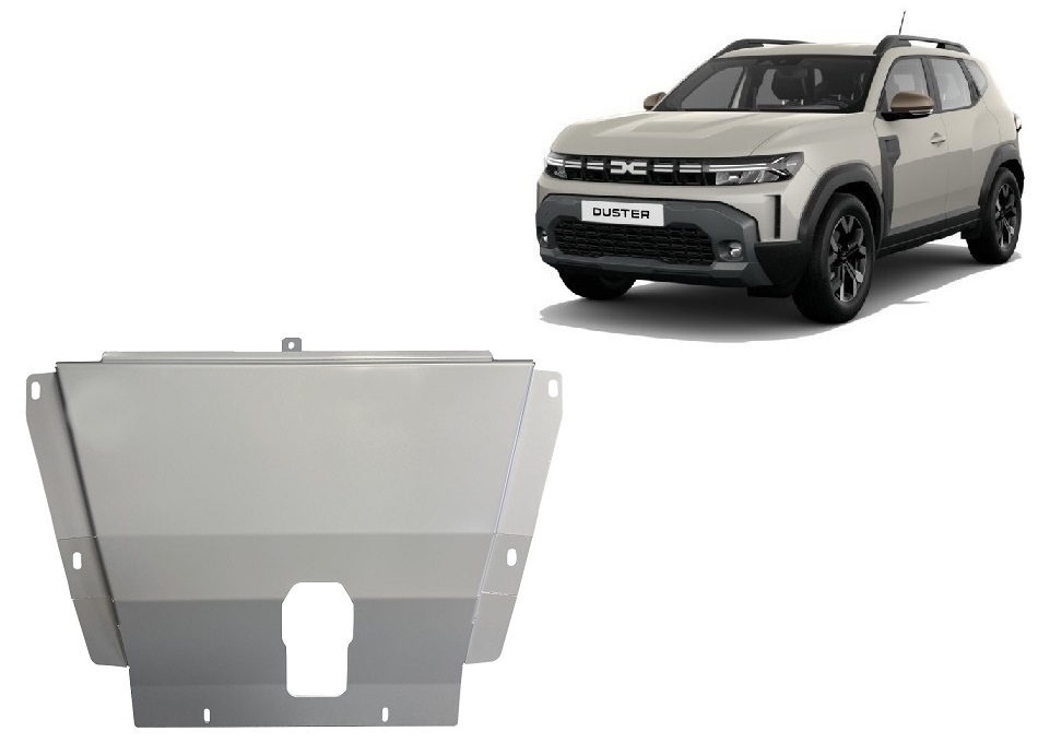 Dacia Duster (2024-2026) Engine, Gearbox Skid Plate - 3 mm Aluminum