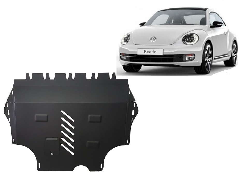 Volkswagen New Beetle (2011-2026) Engine, Gearbox Skid Plate - 2 mm Steel