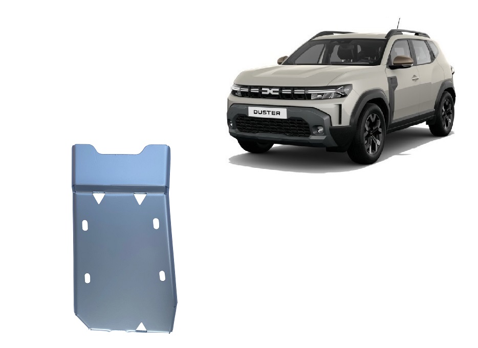 Dacia Duster 4x4 (2024-2026) Rear Differential Skid Plate - 4 mm Aluminum