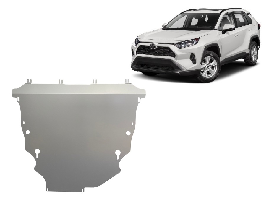 Toyota RAV4 (2018-2026) Engine, Front Bumper, Gearbox, Radiator Skid Plate - 4 mm Aluminum