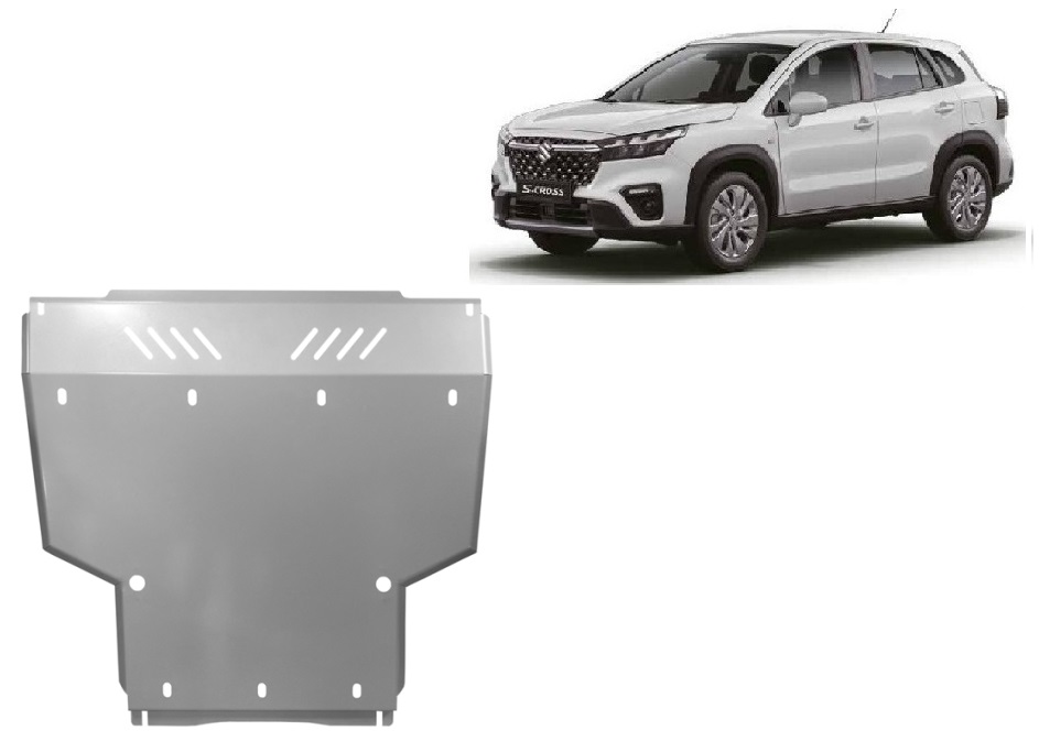 Suzuki S-Cross (2023-2026) Engine, Gearbox, Radiator Skid Plate - 4 mm Aluminum