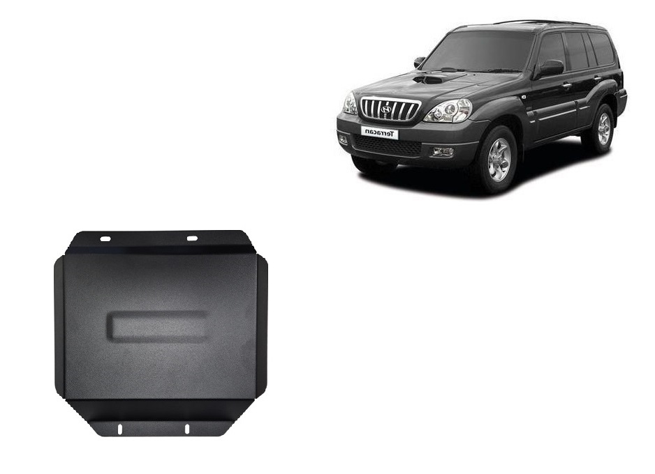 Steel reductor skid plate Hyundai Terracan (2001-2007) Transfer Case Skid Plate - 2 mm Steel