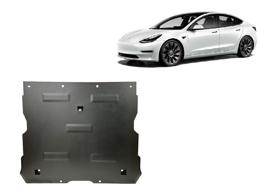 Tesla Model Y AWD Dual Motor (2020-2023) Front Electric Motor Skid Plate - 2 mm Steel