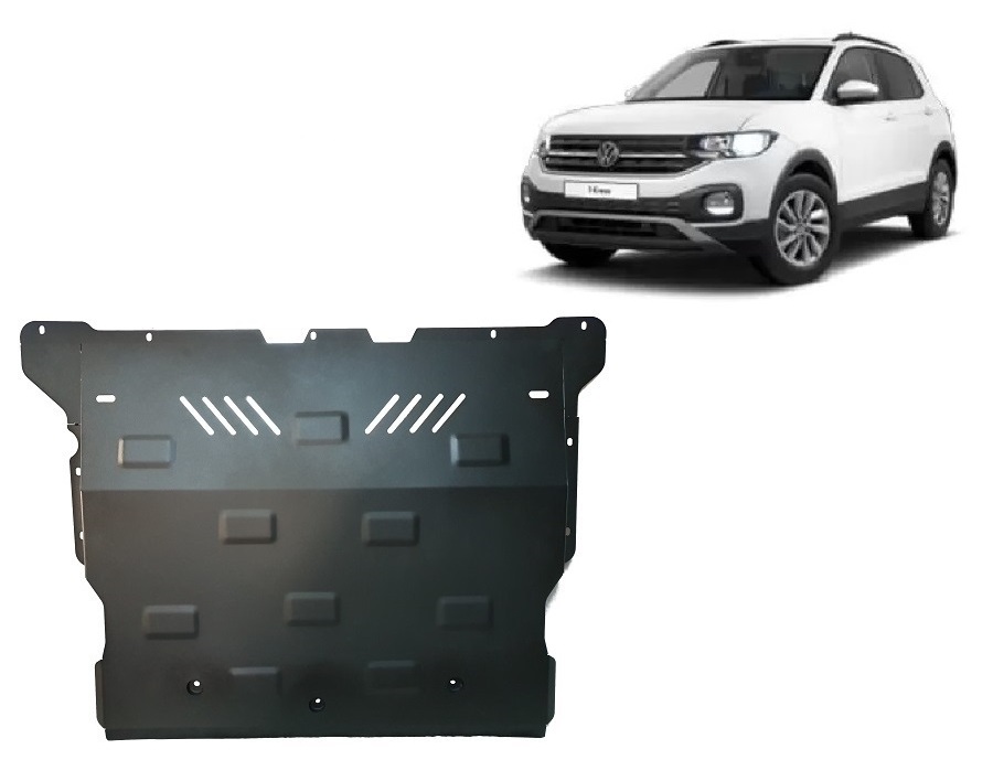 VW T-Cross (2018-2026) Engine, Front Bumper, Gearbox, Radiator Skid Plate - 2 mm Steel