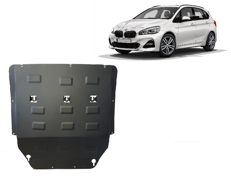 BMW Series 2 F45 / F46 (2013-2018) Engine, Gearbox, Radiator Skid Plate - 2 mm Steel
