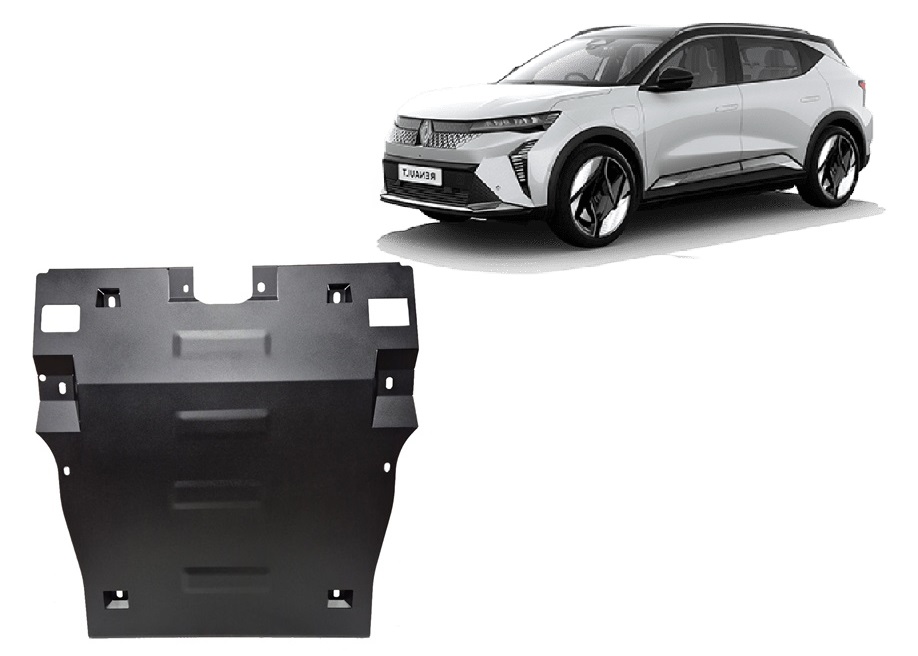 Renault Scenic E-Tech (2024-2026) Engine, Gearbox, Radiator Skid Plate - 2 mm Steel
