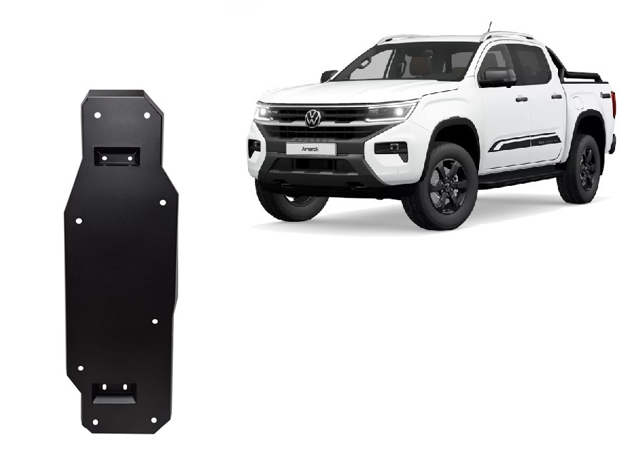 Volkswagen Amarok 2 (MB3G9A147CF; 2643728) (2022-2026) Fuel Tank Skid Plate - 2 mm Steel