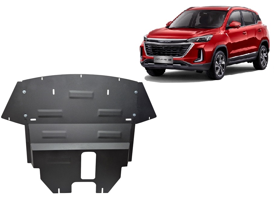 Baic Beijing X3 (2023-2026) Engine, Front Bumper, Gearbox, Radiator Skid Plate - 2 mm Steel