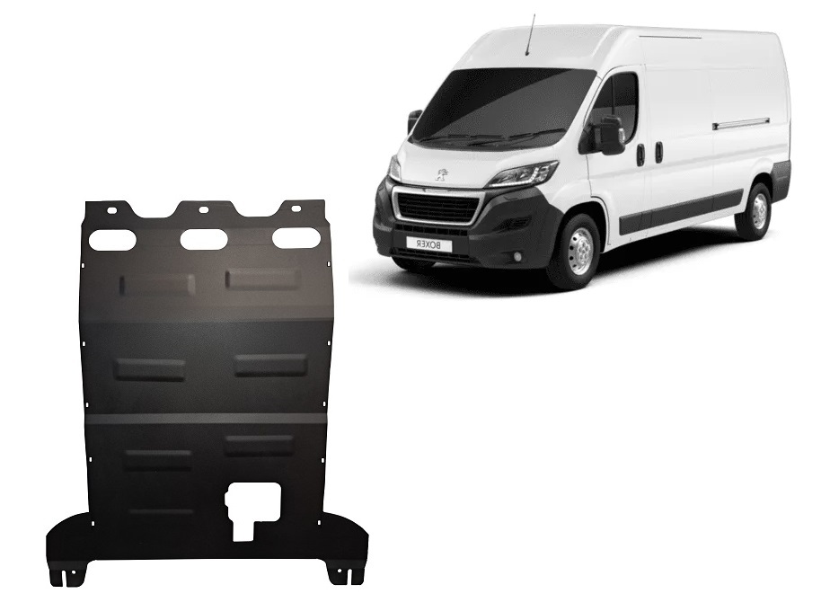 Peugeot Boxer (2016-2026) Engine, Gearbox, Radiator Skid Plate - 2.5 mm Steel