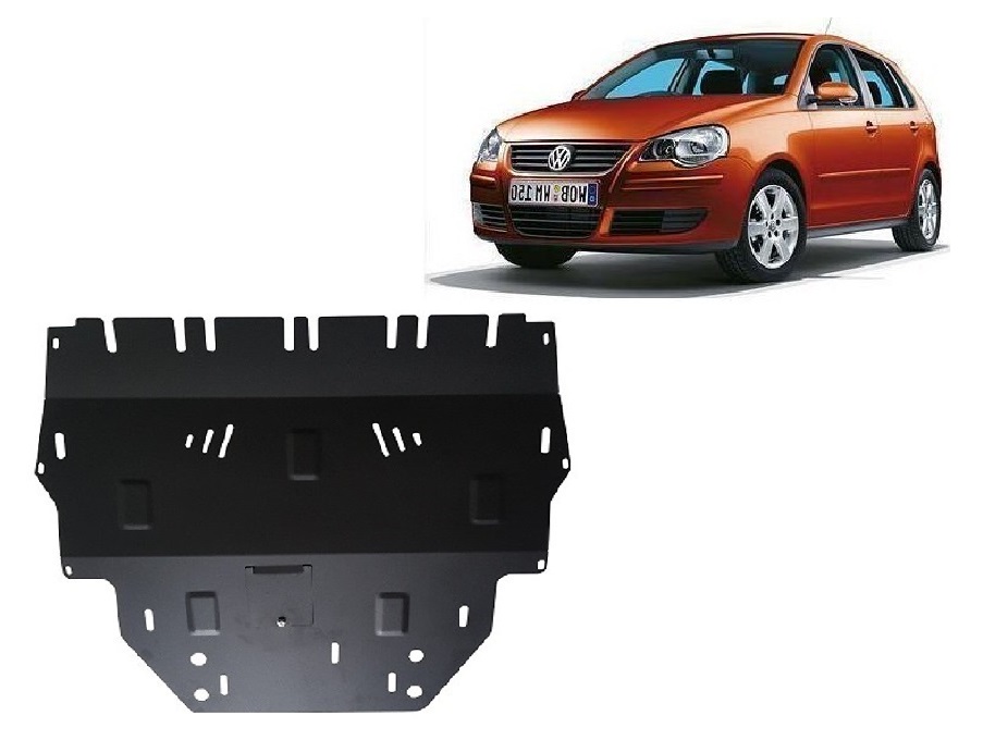 Vw Polo Diesel (2002-2009) Engine, Gearbox, Radiator Skid Plate - 2 mm Steel