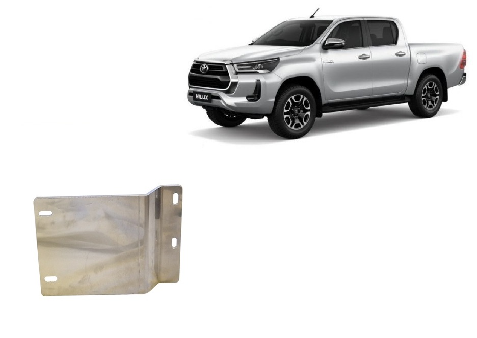 Toyota Hilux (2021-2026) Particle Filter Sensor Skid Plate - 4 mm Aluminum