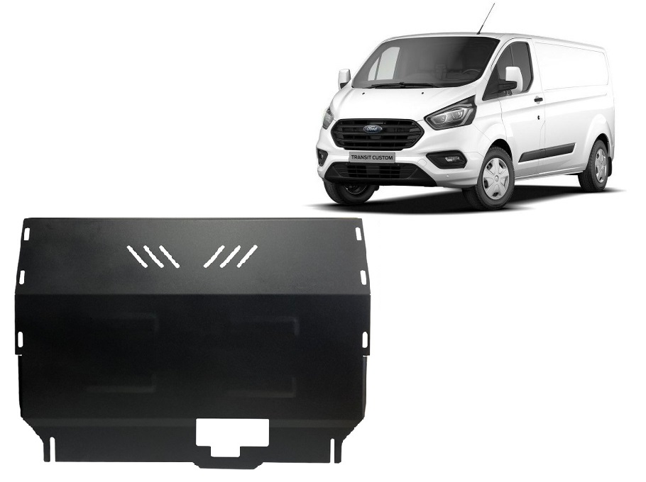 Ford Transit Custom (2020-2023) Engine, Front Bumper, Gearbox, Radiator Skid Plate - 2 mm Steel