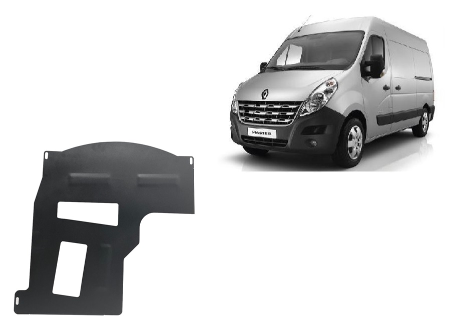 Renault Master 3 (2022-2026) Catalytic Converter Skid Plate - 2 mm Steel