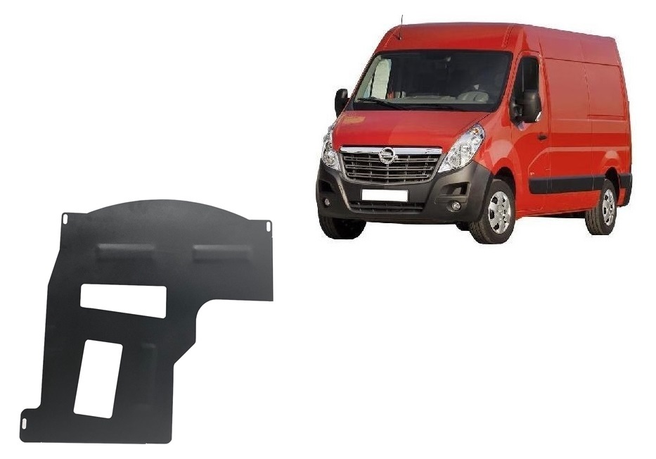 Opel Movano B (2010-2021) Catalytic Converter Skid Plate - 2 mm Steel