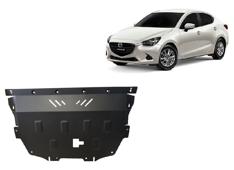 Mazda 2 (2014-2026) Engine, Gearbox, Radiator Skid Plate - 2 mm Steel