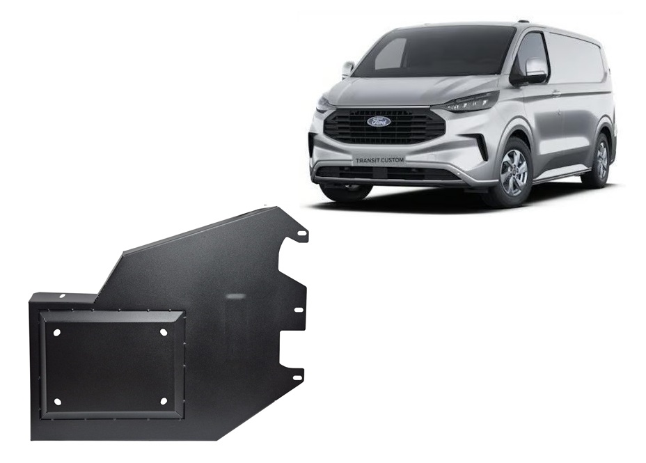 Ford Transit Custom (2023-2026) Fuel Tank Adblue Skid Plate - 2 mm Steel