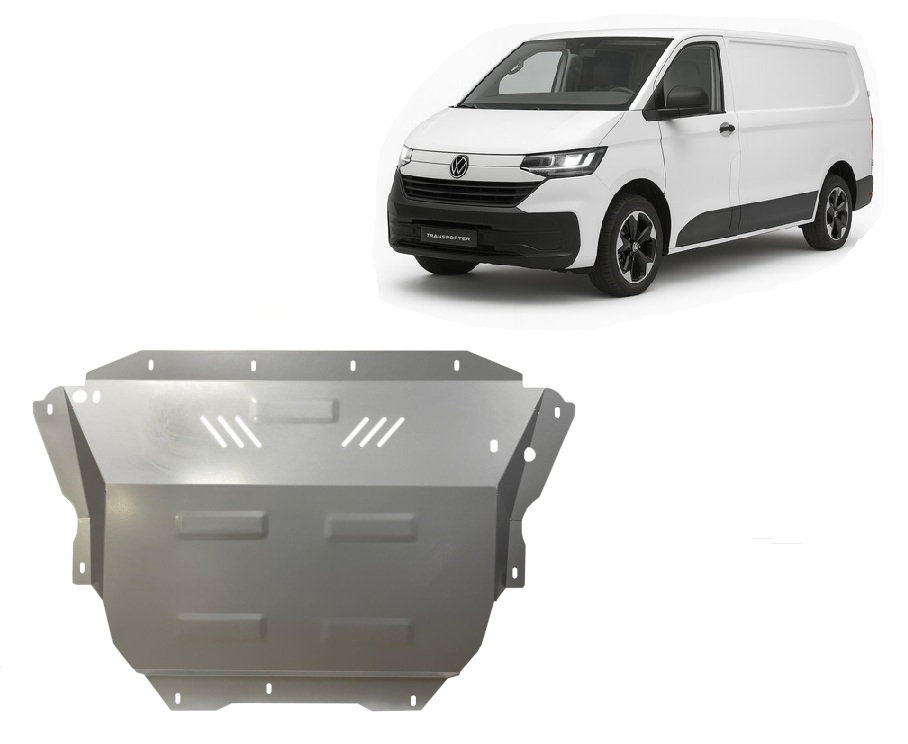 Volkswagen Transporter T7 (2023-2026) Engine, Gearbox, Radiator Skid Plate - 2 mm Steel