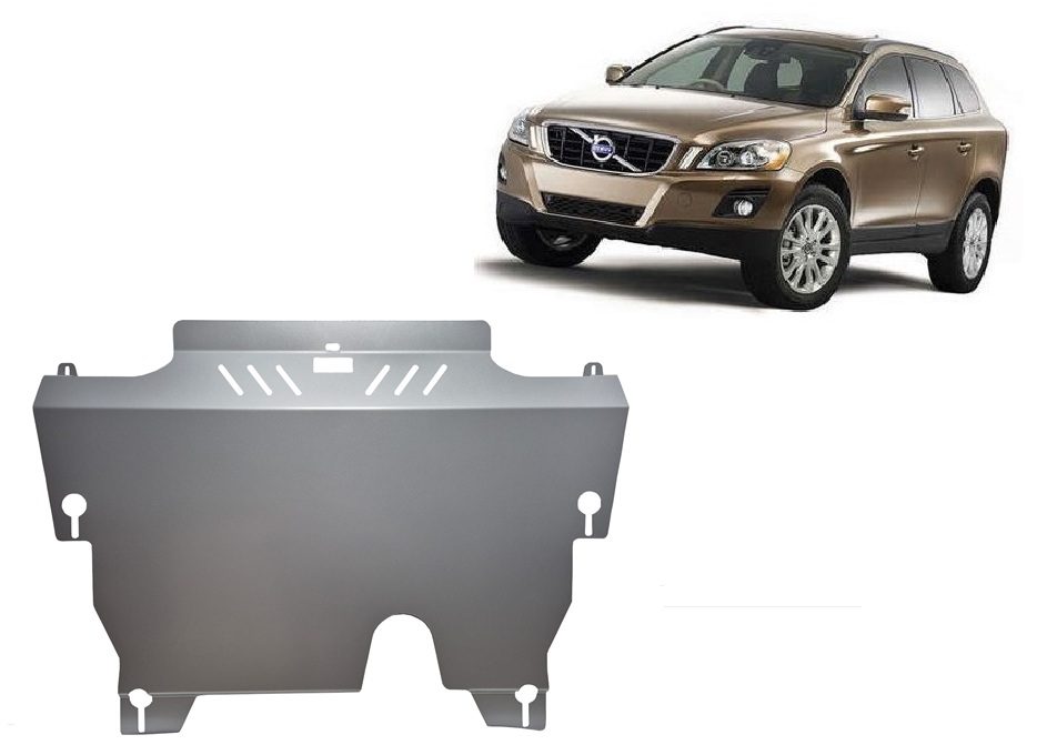 Volvo XC60 (2010-2017) Engine, Gearbox, Radiator Skid Plate - 3 mm Aluminum