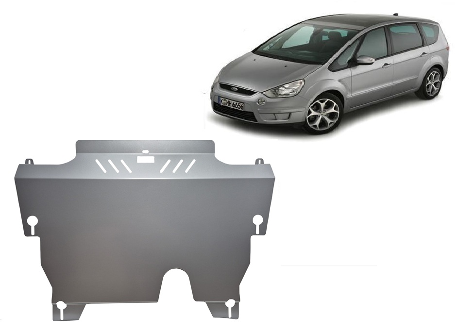 Ford S Max (2006-2014) Engine, Gearbox, Radiator Skid Plate - 3 mm Aluminum