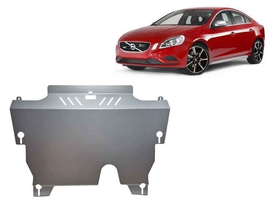 Volvo S60 (2010-2018) Engine, Gearbox, Radiator Skid Plate - 3 mm Aluminum