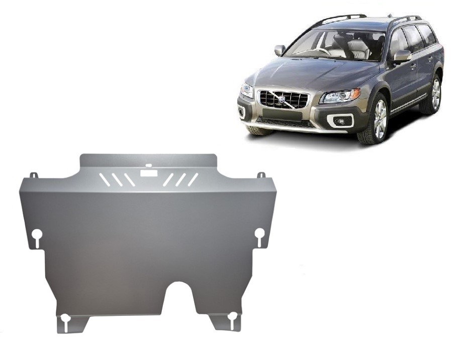 Volvo XC70 (2007-2016) Engine, Gearbox, Radiator Skid Plate - 3 mm Aluminum