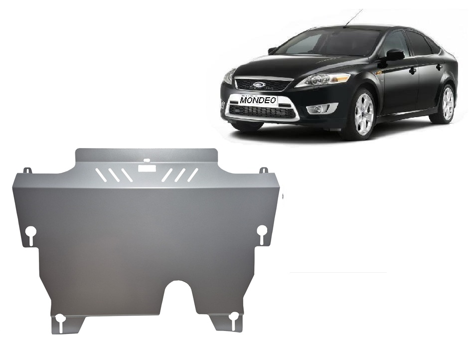 Ford Mondeo 4 (2007-2015) Engine, Gearbox, Radiator Skid Plate - 3 mm Aluminum