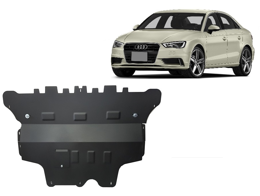 Audi A3 (8V) (2012-2020) Engine, Front Bumper, Gearbox, Radiator Skid Plate - 2 mm Steel