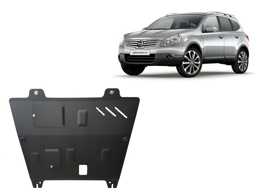 Nissan Qashqai J10 (2006-2013) Engine, Gearbox Skid Plate - 2 mm Steel