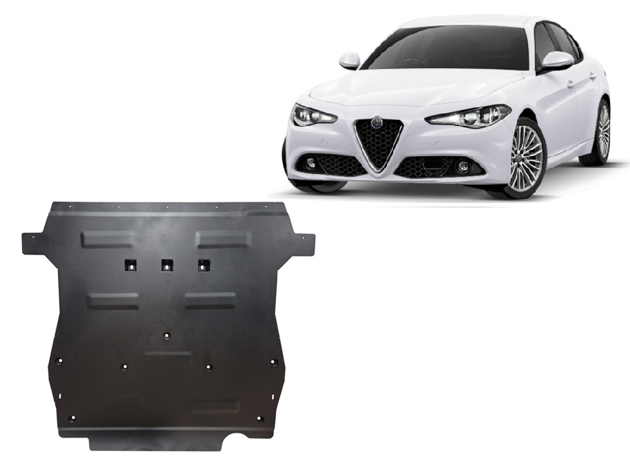 Alfa Romeo Giulia (2015-2026) Engine, Gearbox, Radiator Skid Plate – 2 mm Steel