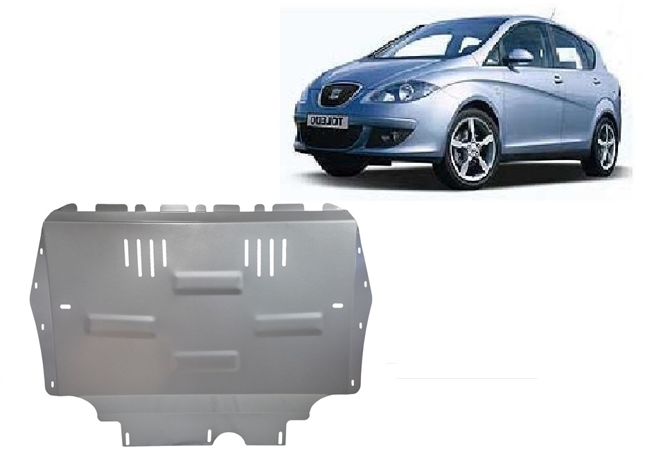 Seat Toledo 3 (2004-2012) Engine, Gearbox, Radiator Skid Plate - 3 mm Aluminum
