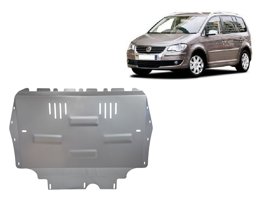 Volkswagen Touran (2010-2015) Engine, Gearbox, Radiator Skid Plate - 3 mm Aluminum