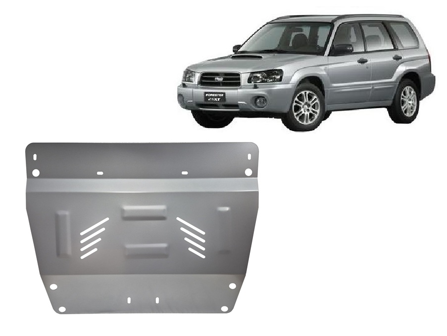 Subaru Forester 2 (2002-2008) Engine Skid Plate - 3 mm Aluminum