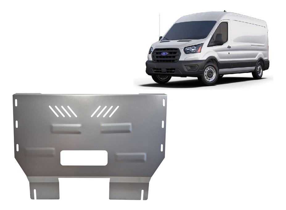 Ford Transit V363 4x4 (2024-2026) Engine, Gearbox, Radiator Skid Plate - 3 mm Aluminum