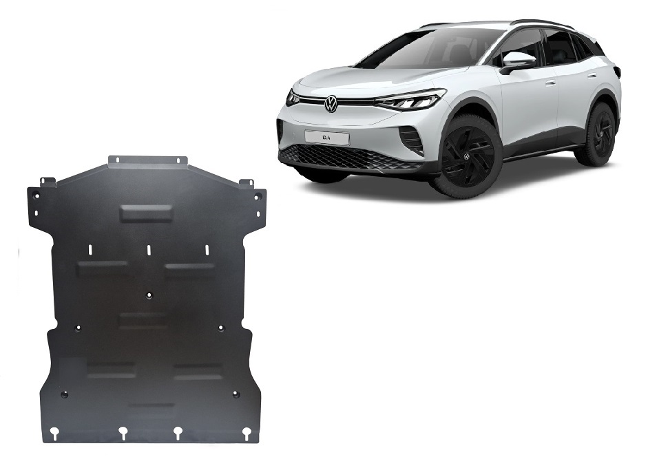 Volkswagen ID.4 (2021-2026) Engine, Gearbox, Radiator Skid Plate - 2 mm Steel