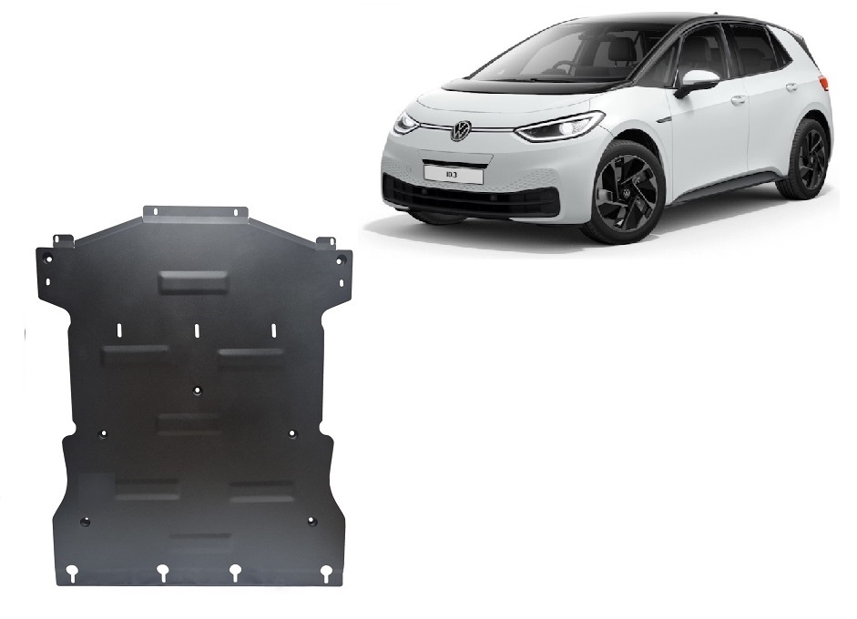 Volkswagen ID.3 (2019-2026) Engine, Gearbox, Radiator Skid Plate - 2 mm Steel
