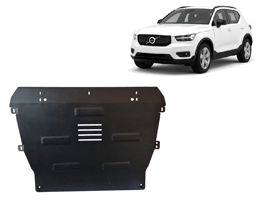 Volvo XC40 (2018-2026) Engine, Gearbox, Radiator Skid Plate - 2 mm Steel