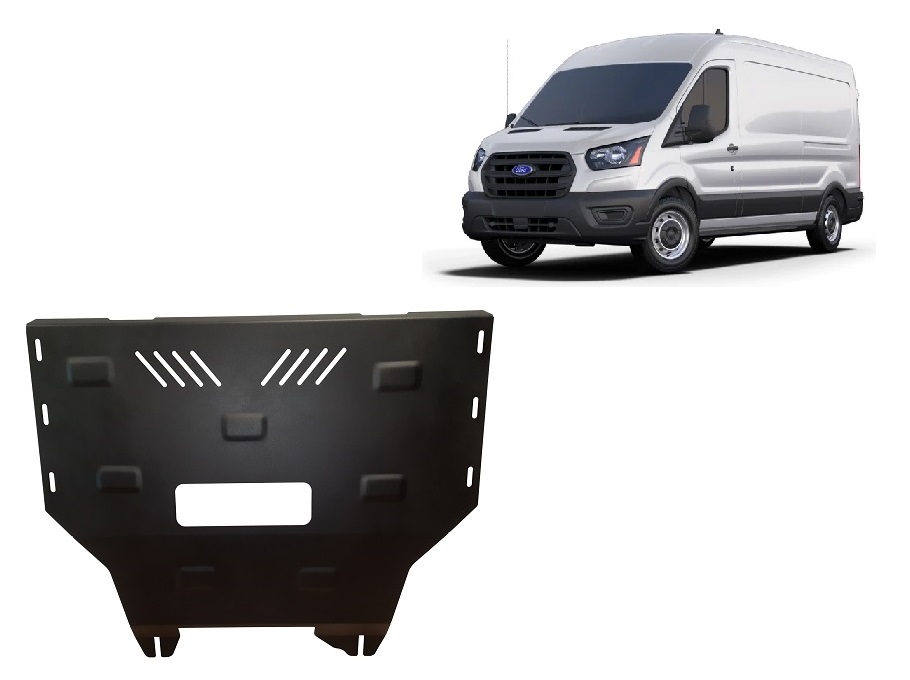 Ford Transit (2013-2023) Engine, Gearbox, Radiator Skid Plate - 2.5 mm Steel