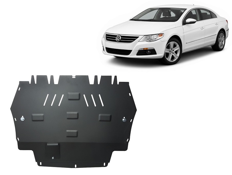 VW Passat CC (2008-2016) Engine, Gearbox Skid Plate - 2 mm Steel