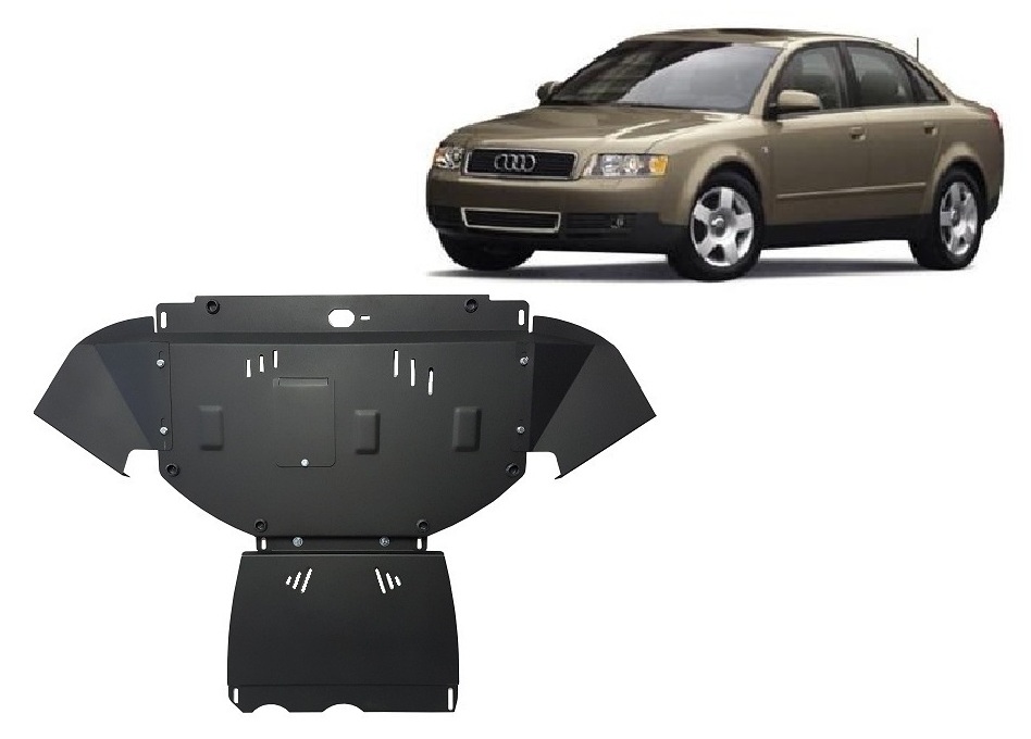 Audi A4 B6 Diesel (2000-2005) Engine, Front Bumper, Gearbox, Radiator Skid Plate - 2 mm Steel
